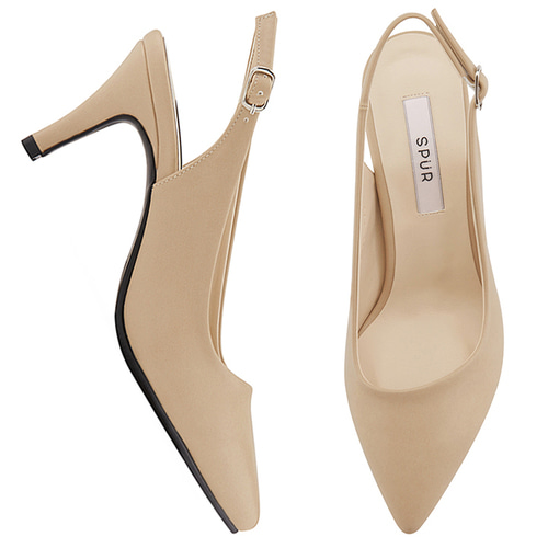 SPUR[스퍼][당일출고]MS8046 Diagonal front slingback 베이지